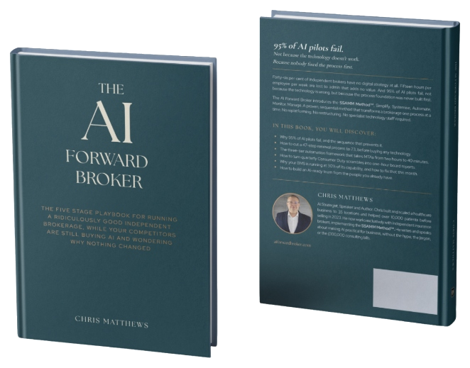 The AI Forward Broker book mockup